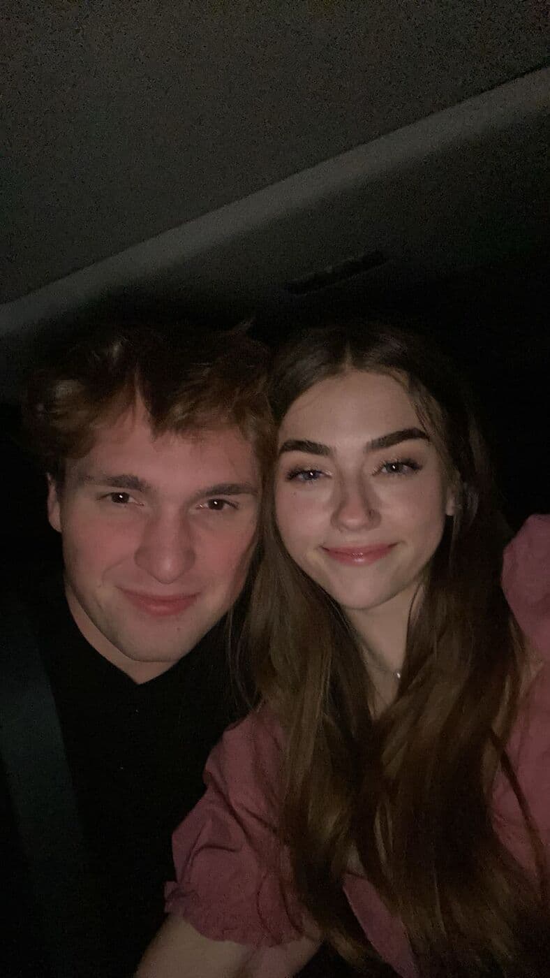 Elise and Tyler in the car that night